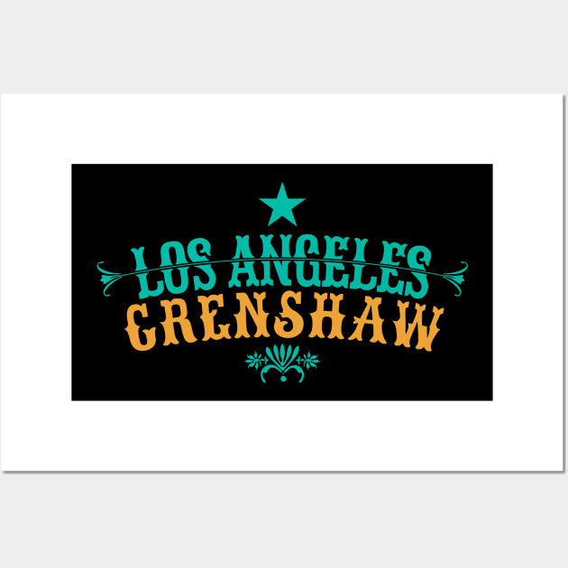 Los Angeles Crenshaw - Crenshaw LA - L.A. Crenshaw Logo Wall Art by Boogosh